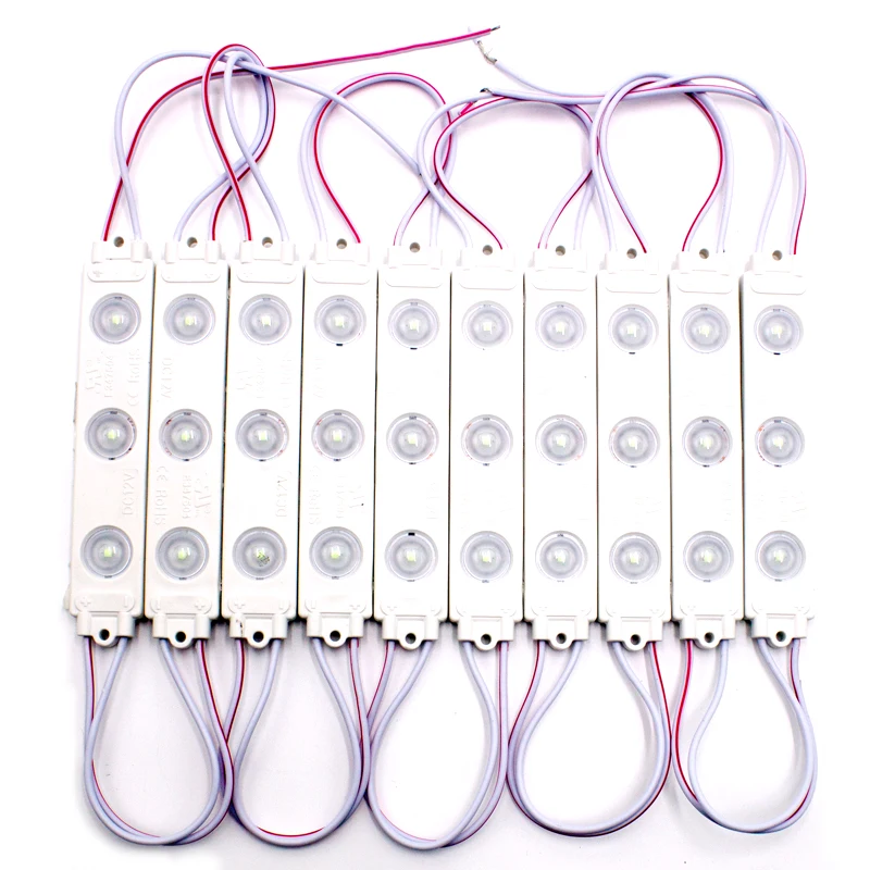 Outdoor LED module ABS backlight character Blister Channel Letter 3 leds 170 degree 12V SMD 2835 3.6W led module