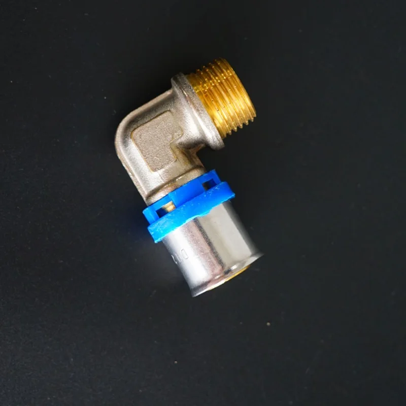 multilayer tube pipe fittings reduced press brass elbow  fitting 16x2.0mm copper fittings