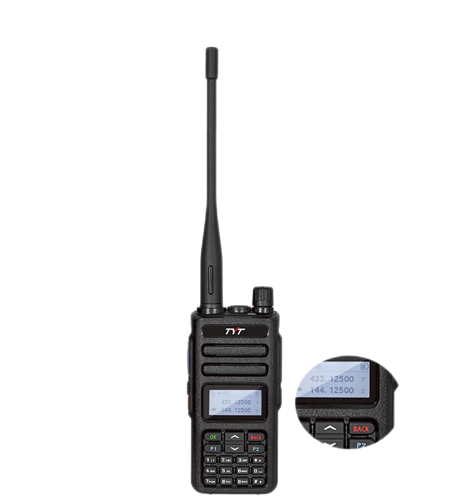 Dual band digital walkie talkie 5W dmr transceiver with earphone & CPS MD-750