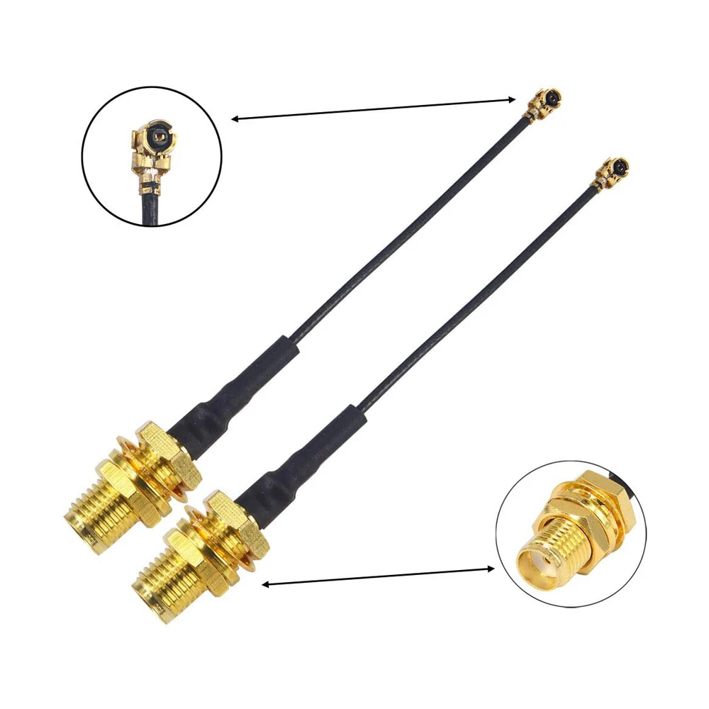 RF Connector Cable SMA Female to UFL/IPX Extension Cable 1.13 Cable 5cm