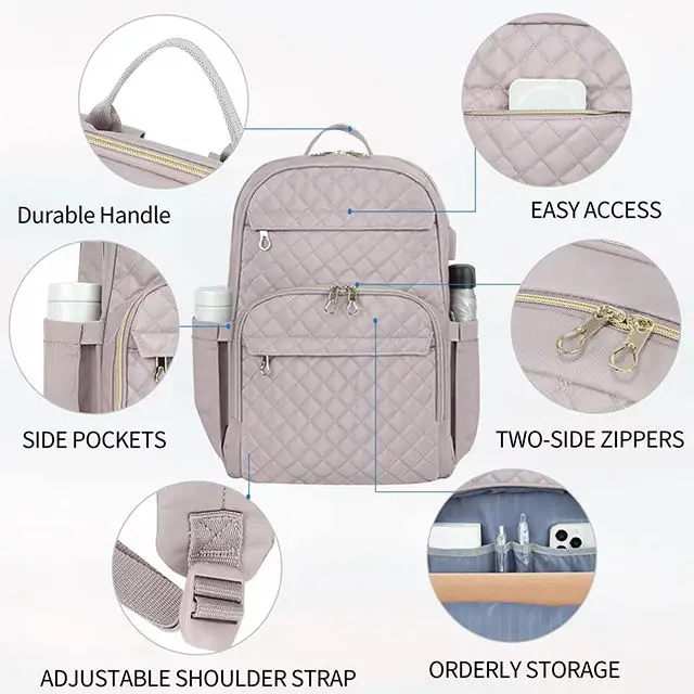 Custom 17 Inch Laptop Backpack for Women Men Fashion Computer Work Bag Large Capacity Waterproof with USB Port