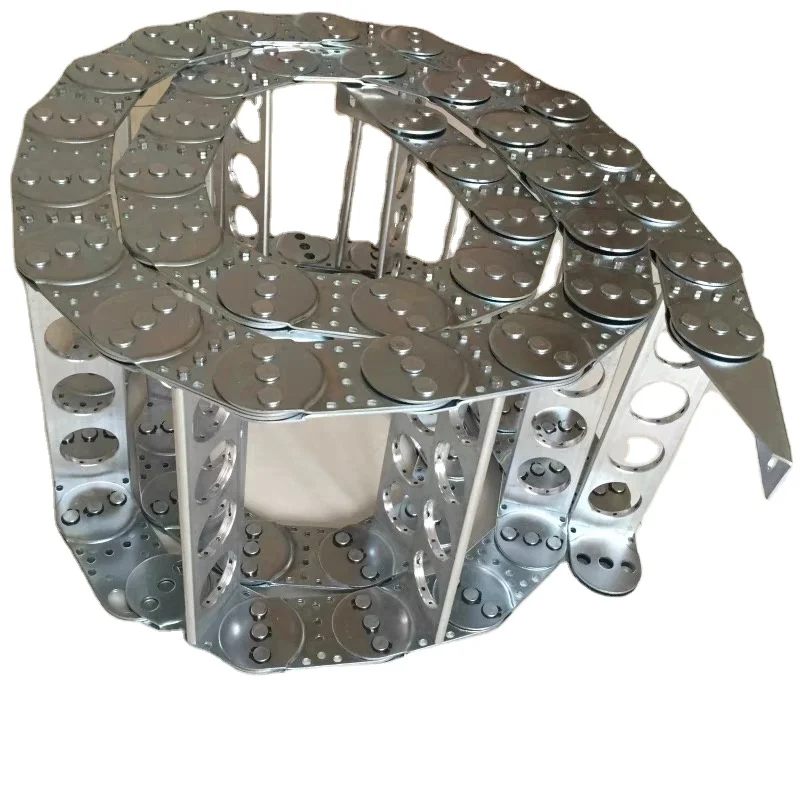 Fully Enclosed Type Flexible Steel Cable Drag Chain for Transport and Construction Machinery