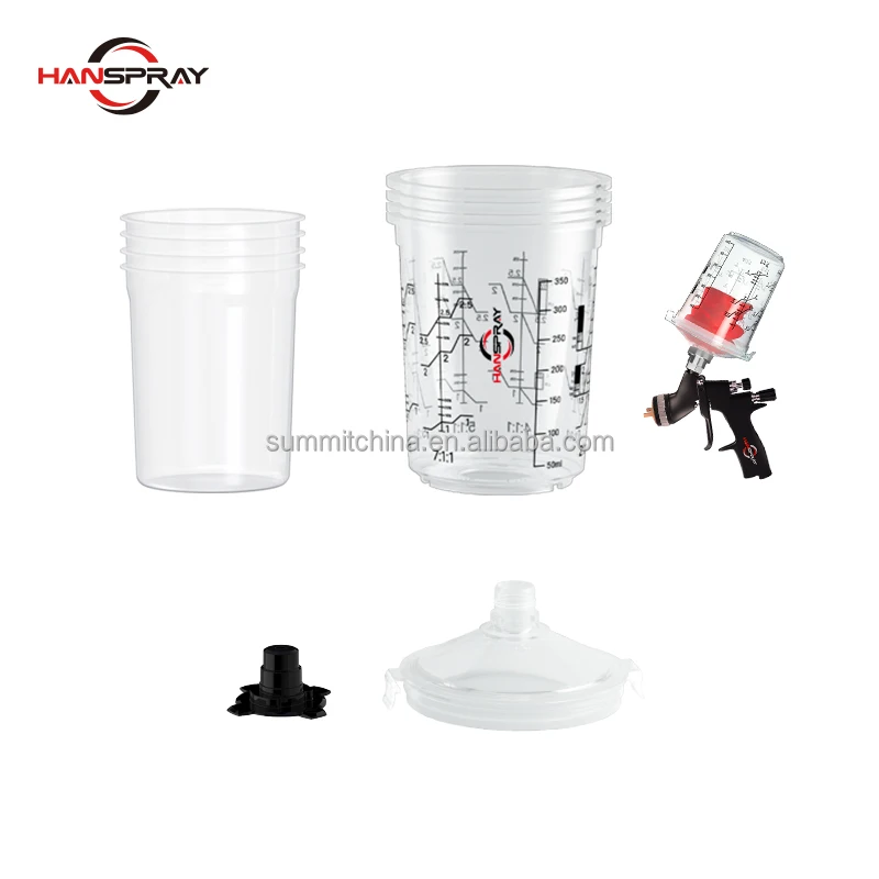 Wholesale automotive paint measuring cup paint gun cup 400ml spray gun paint disposable cups