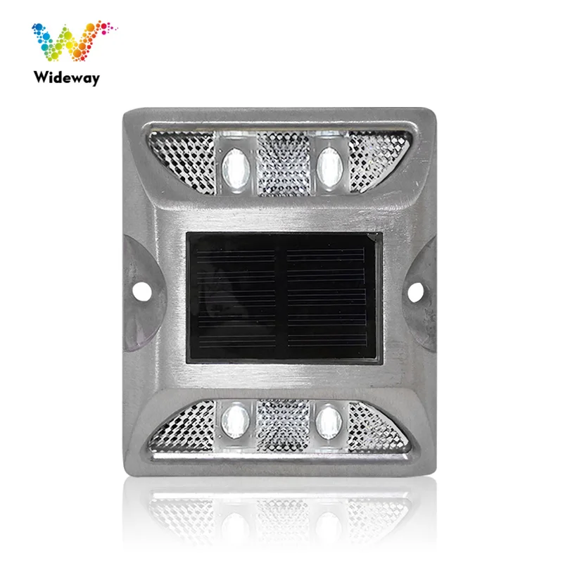 Waterproof Road Reflective Ground Light Warning Aluminum Cat Eyes LED Solar Road Stud