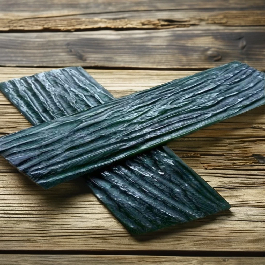 Water-Buffalo Horn Plate Knife Handle Jigged Scale Grey Stag Look Dyed Horn Polished Technique Love Style Natural Crafts