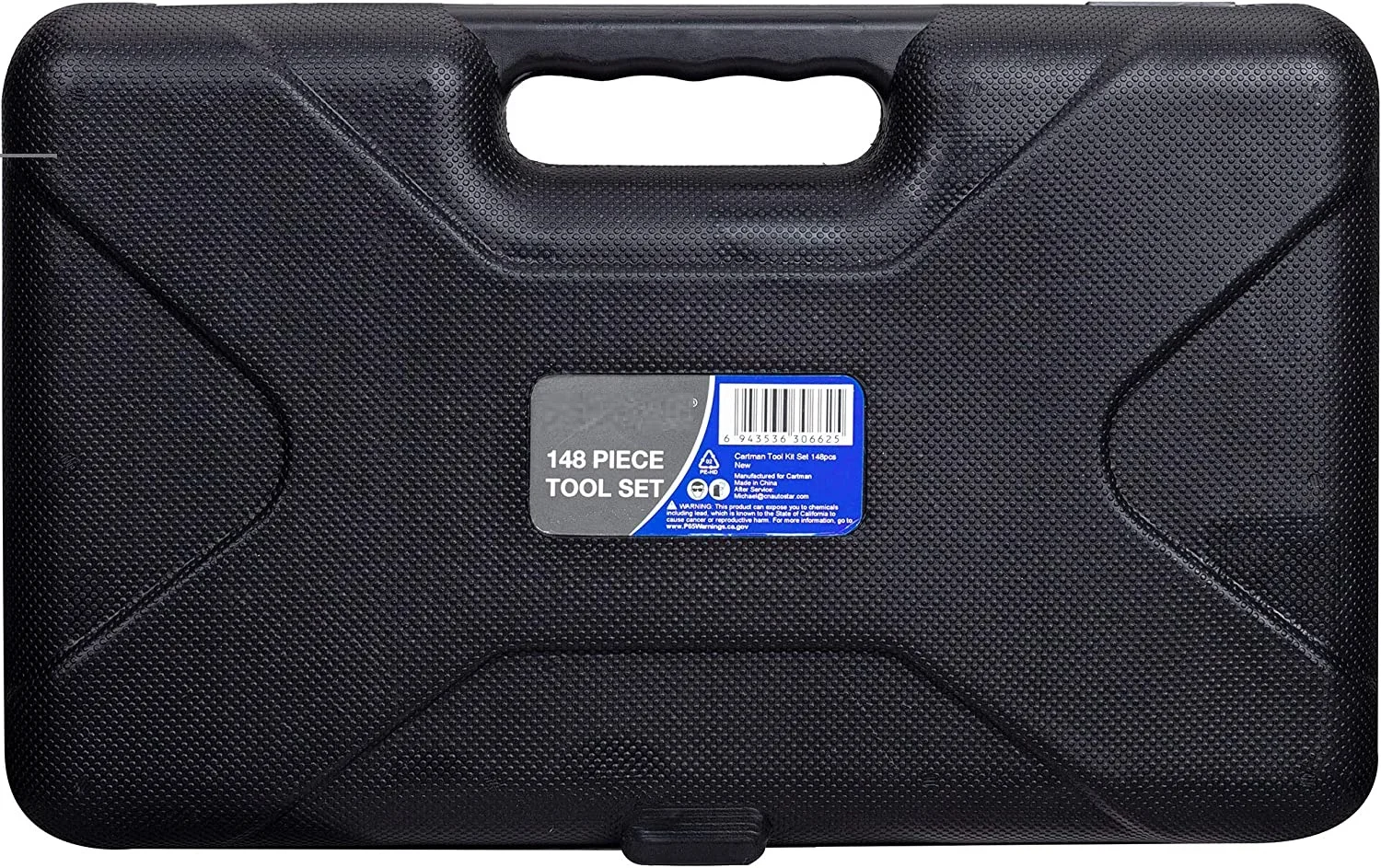 148Piece Tool Set General Household Hand Tool Kit with Plastic Toolbox Storage Case Blue