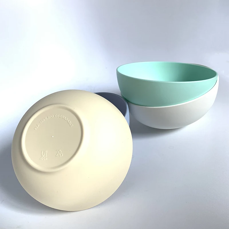 Biodegradable Reusable Cute Design Rice Soup Bowls Factory Sell Amazon Hot Sell Corn Starch PLA