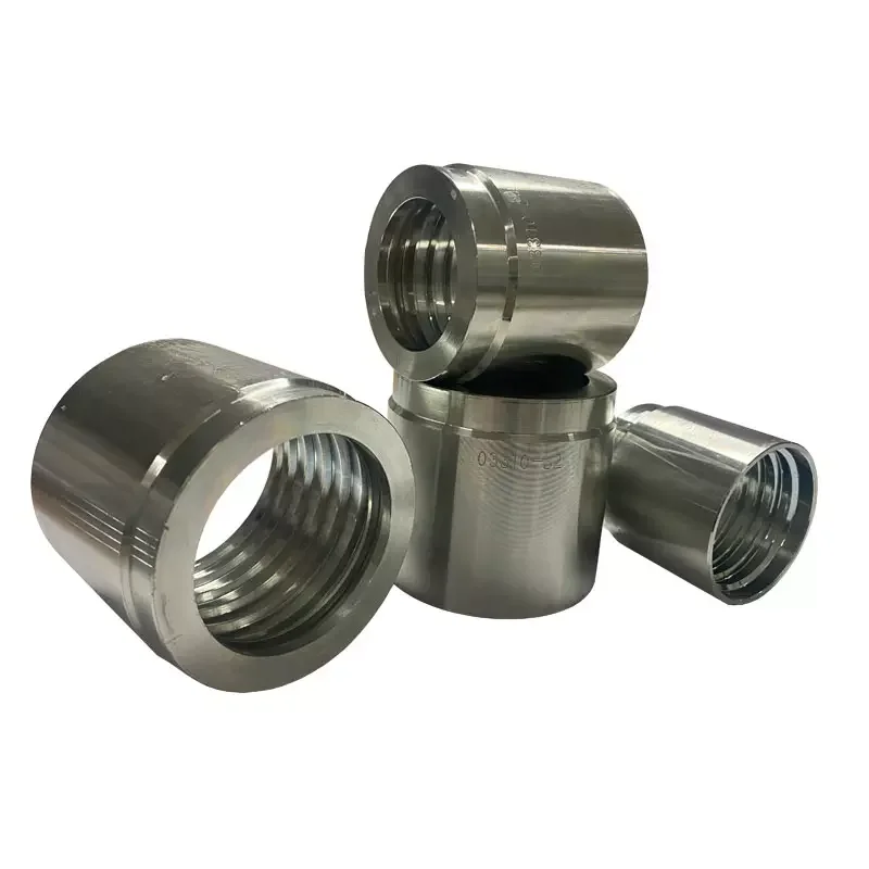 Ferrule for braided hose R1 R2 03310 carbon steel equal diameter tee fitting elastic hydraulic