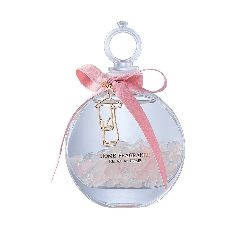 Florescence Private labels Gem Crystal Stones Scented Reed Diffusers Aromatherapy Essential Oil Diffuser For Home Decoration Car