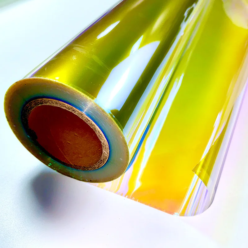 Transparent rainbow Film Two-color Holographic Film TPU Material 0.1-0.8mm Artistic Style