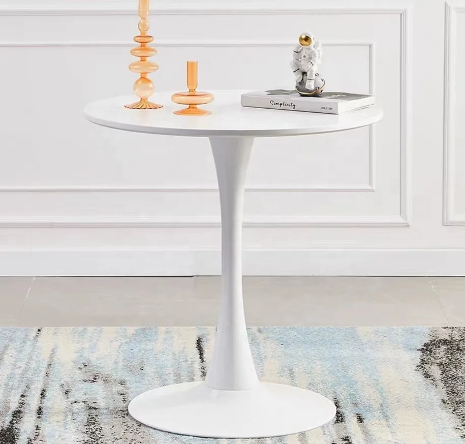 Modern Chinese manufacturing MDF top coffee conference kitchen dining table white black restaurant bar table living room table