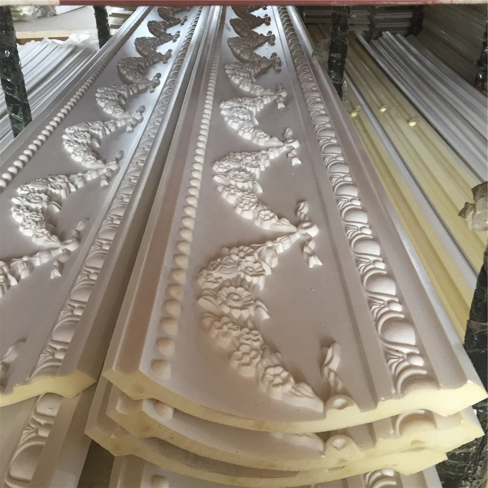 Wholesale Light Weight Rigid Cornice PU Big Cornice Moulding for Ceiling Decor
