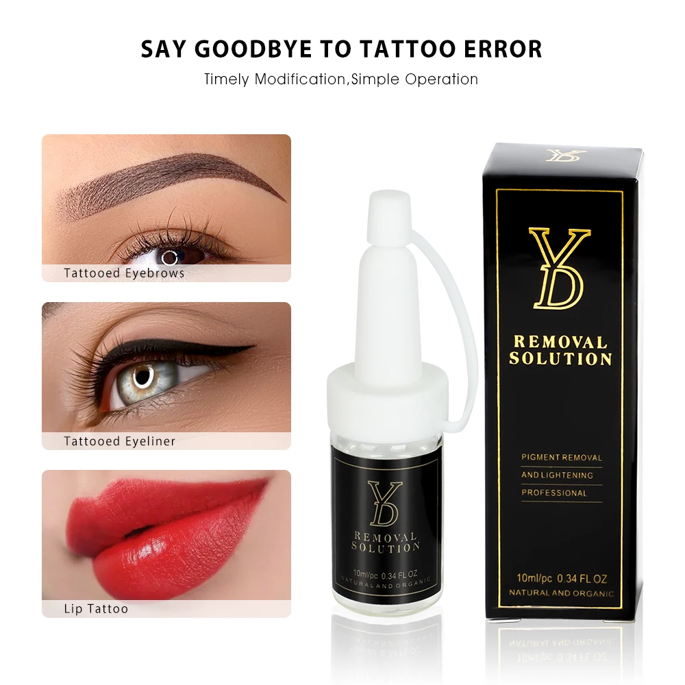 OEM Tattoo Ink Remove Permanent Makeup Microblading Pigment Removal Solution For Old Tattoo Eyebrow Lips