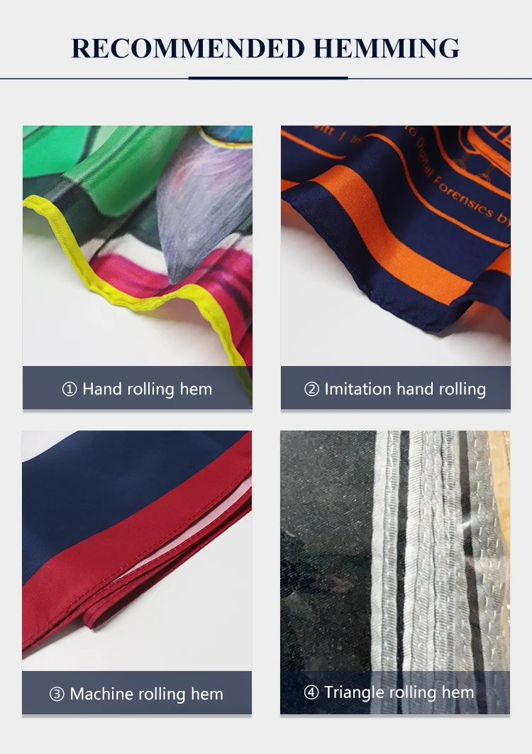 BOYI Wholesale Custom Printing Scarf Spring Season Silk Feeling Square Style Floral Pattern Scarves