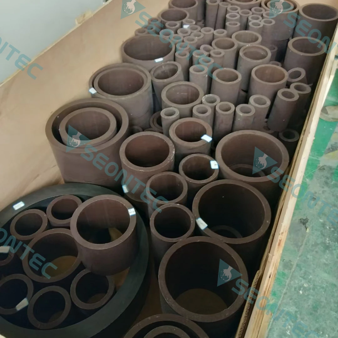 Good quality better properties bushes 60% bronze filled pie  ptfe tube