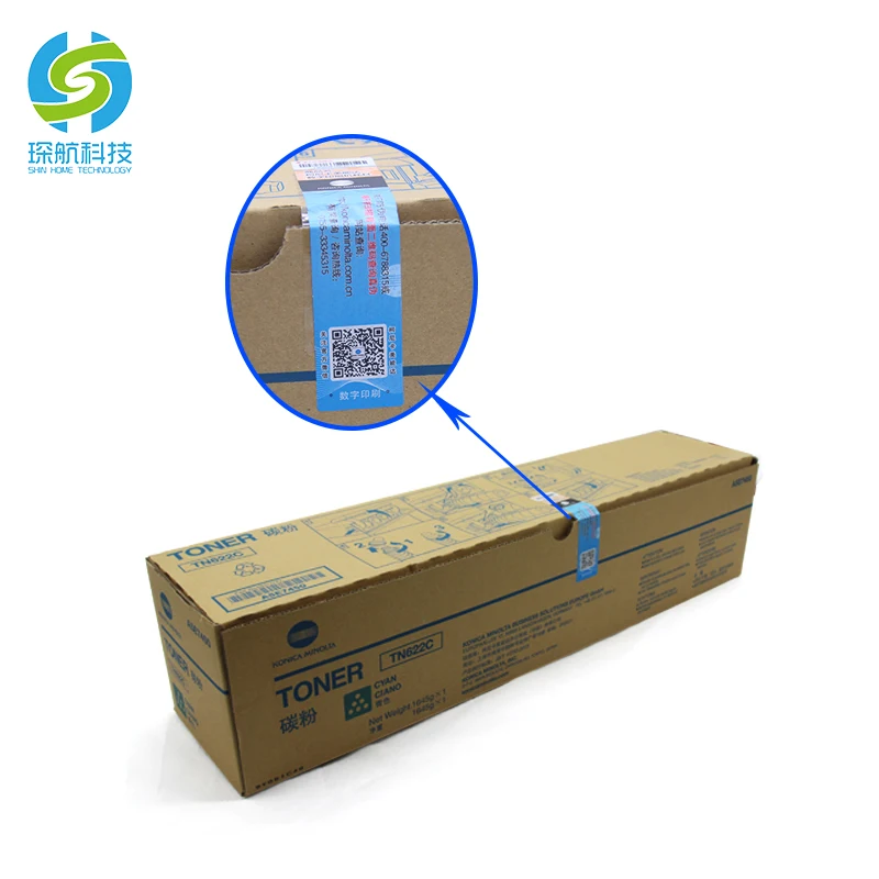 Цветной тонер-порошок для принтера оригинальный тонер-картридж TN622 копировального аппарата Konica Minolta C1085 C1100