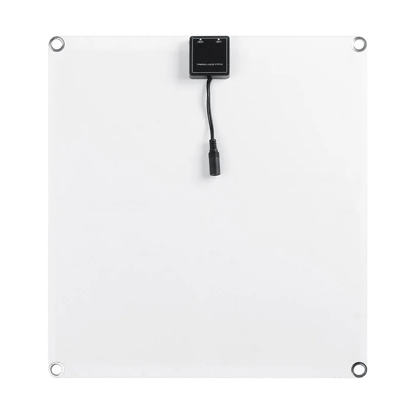 20W Flexible Dual USB Output Solar Panel Charger 18V Solar Panel for Car Boat Mobile Phone Portable Charger