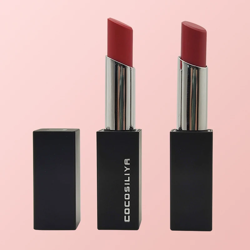 Lid Tube Matte Liquid Lipstick Private Label Long Lasting Waterproof Nude Vegan Velvet Customize Logo 40 Color Black 4G Mineral