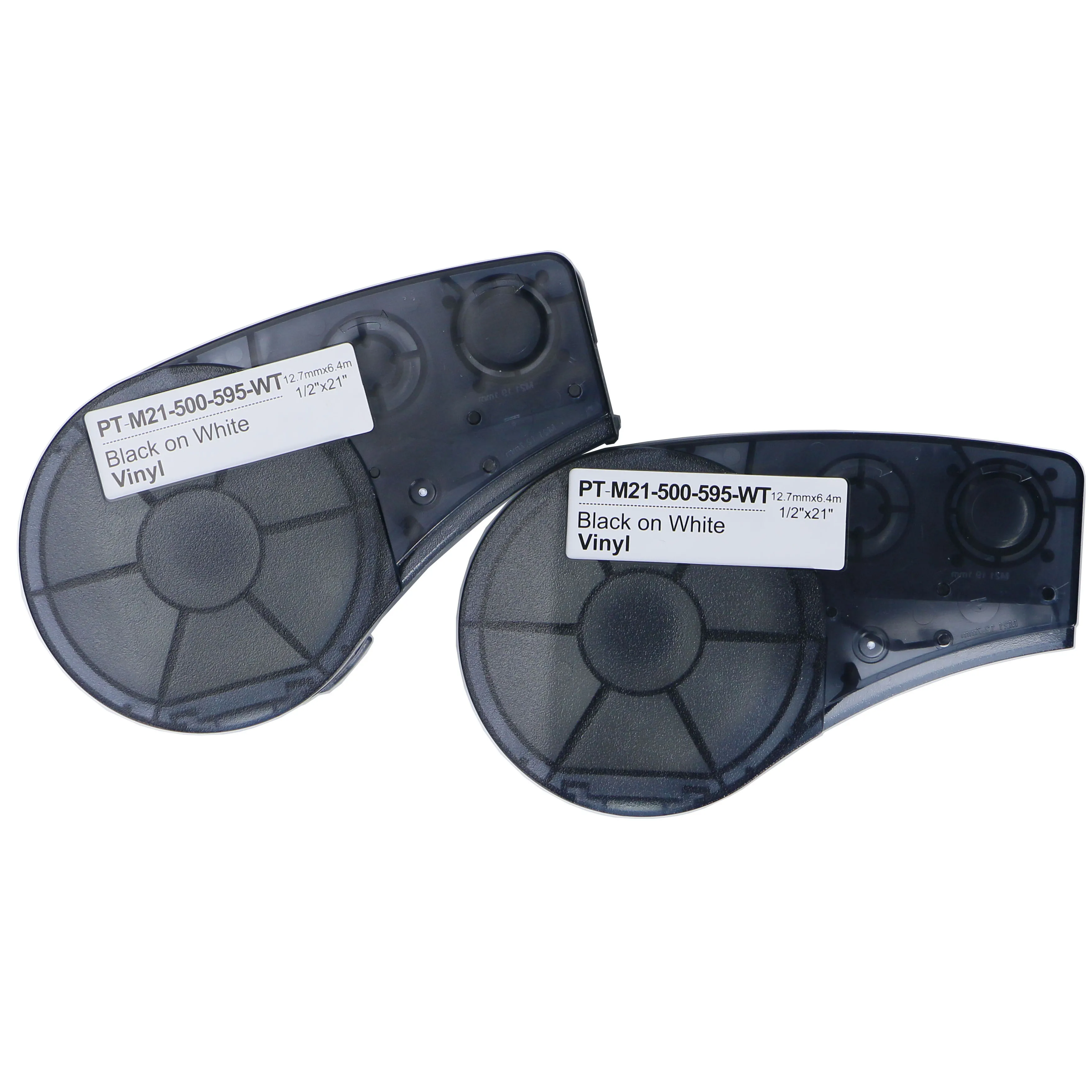 PUTY Black on White M21-750-595-WT for Brady label tape compatible