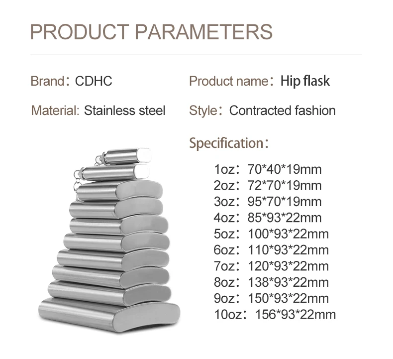 Laser Sanding Mirror Alcohol Bottle Wine Pot Portable Pocket Stainless Steel Mini Hip Flask Flagon Whisky Alcohol Liquor