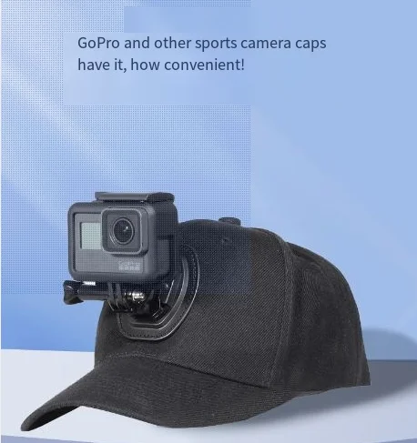 GoPro Hero Black Max Session DJI Osmo Action 2 3 AKASO Insta360 Спортивная Кепка для камеры с зажимом бейсбольная кепка из общей ткани