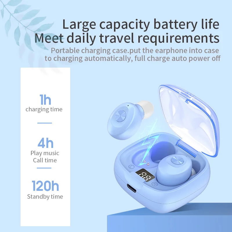 Hand free наушники чехол earpod TWS Беспроводные с ЖК-дисплеем