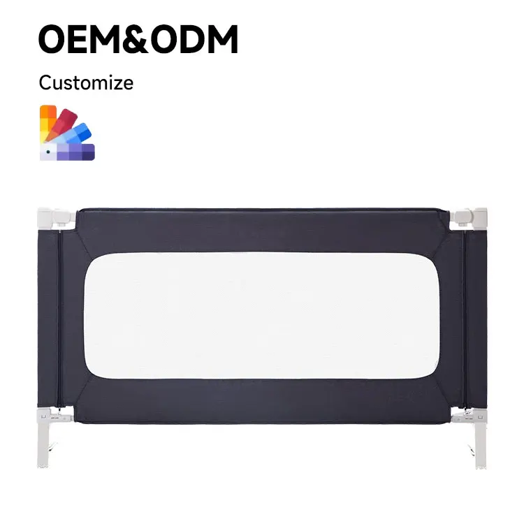 Stock Available Baby Bed Rail Guard for Toddlers Oxford Fabric Durable Safety Barriers Anti-Fall Easily Install Baby Bed Rail