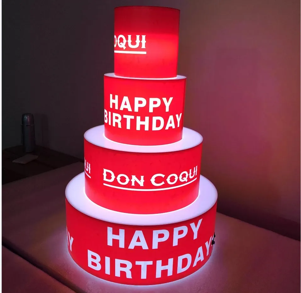 Bar Night Club Led wine  Bottle Glorifier  VIP Service led bottle display birthday cake Bottle Presenter Carrier Case