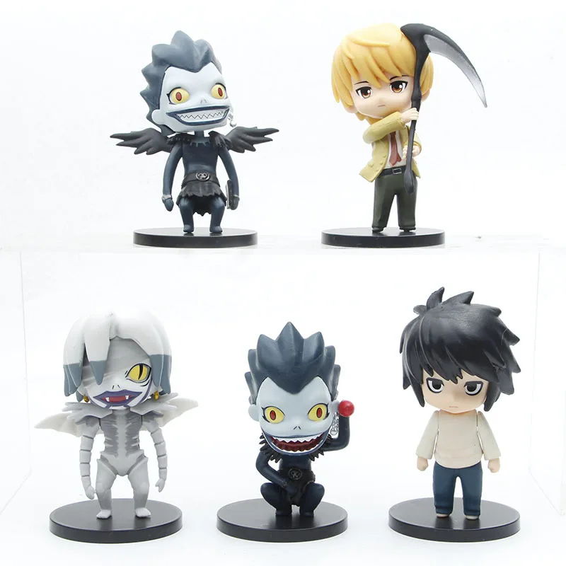 Фигурки героев аниме «Death Note» из ПВХ коллекционные модели игрушек 5 шт./компл.