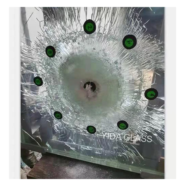 Customized 3-19mm bulletproof glass price EN12510