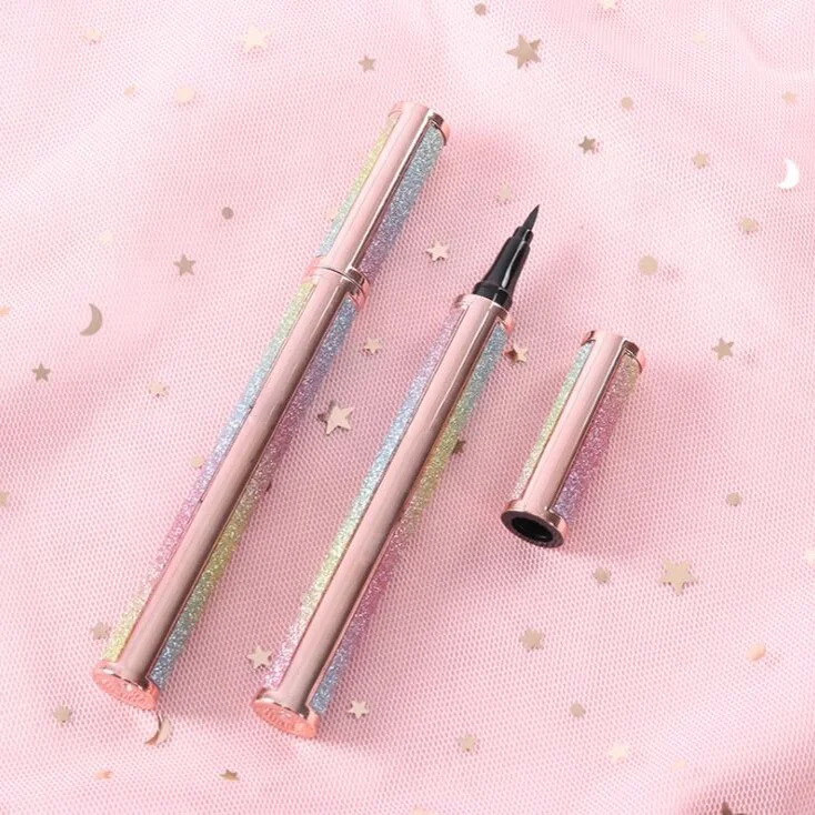 Low MOQ liquid eyeliner private label waterproof eyeliner pen dry fast custom your brand black liquid eyeliner