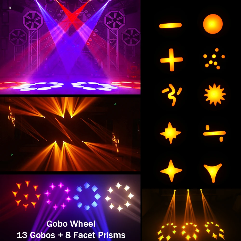 Big Dipper CLB260 DMX Disco Beam Light 260W 6kg Mini 9R Sharpy Moving Head Stage Lights Disco Club Lighting