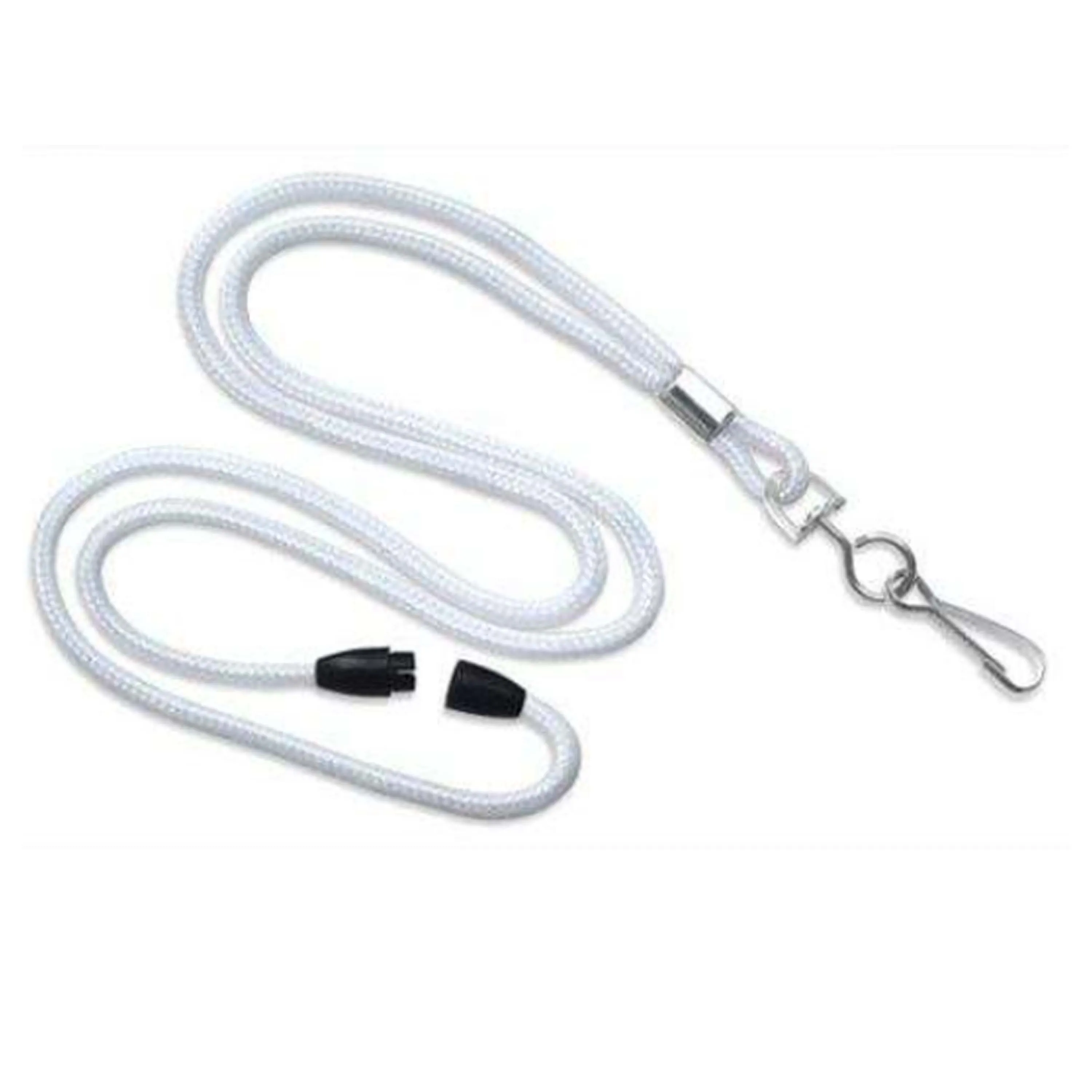 Besto 3mm round Braid Polyester Printed Lanyard Accessory Set for Students Nurses ID Card Badge Holder Phone Lanyard Promotions