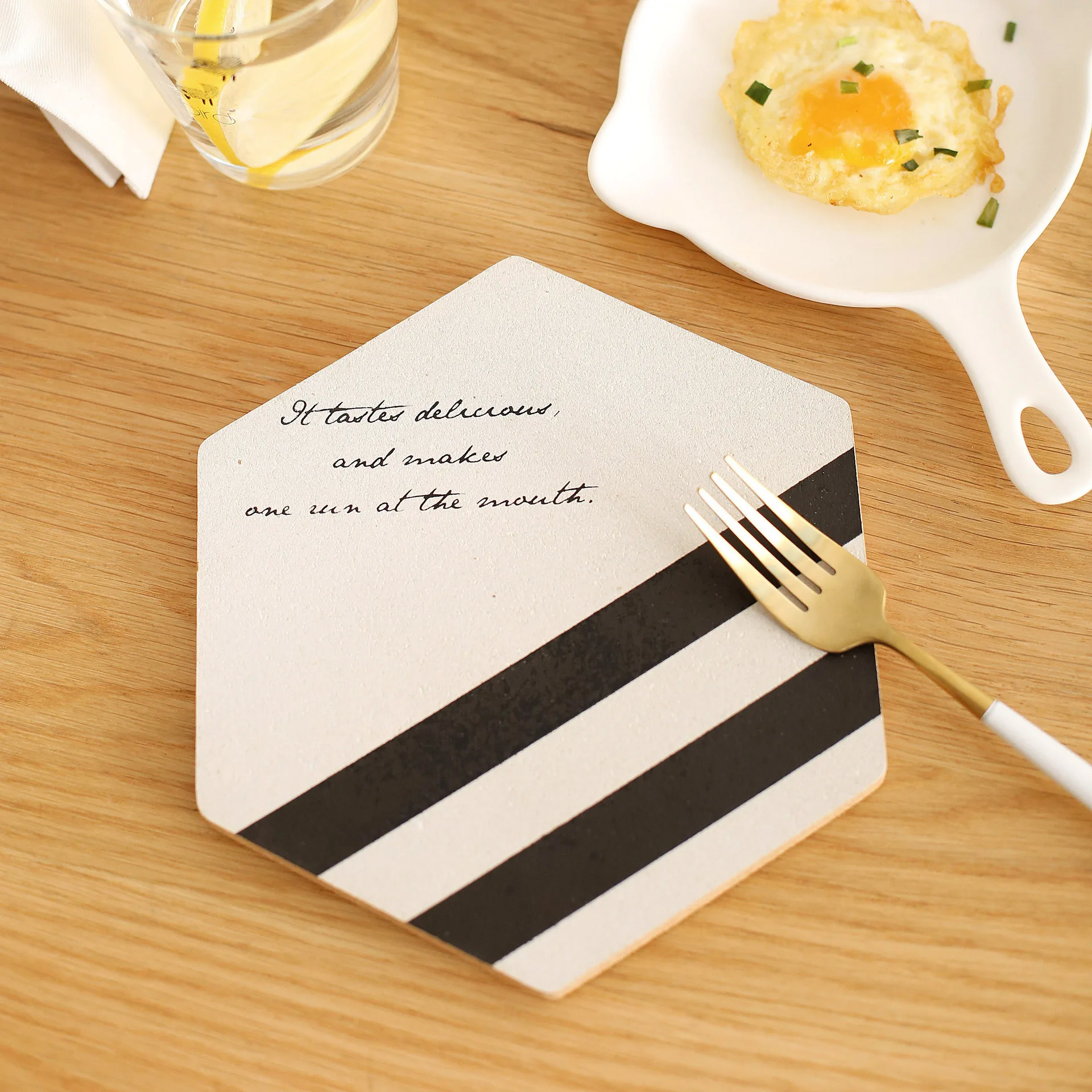 Original Design Hexagonal Cork Pot Placemats Household Nordic Style Non-slip Mat Restaurant Coffee Cup Mats