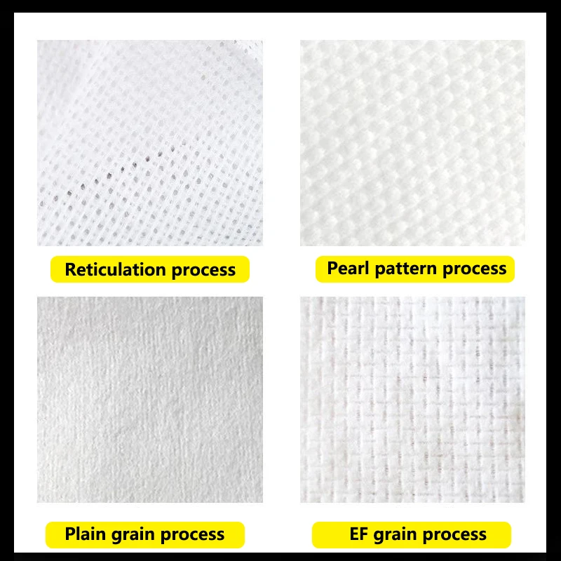 Spunlaced non-woven viscose polyester spunlaced fabric Wet wipes Face towel Raw non-woven pearl spthorn cloth