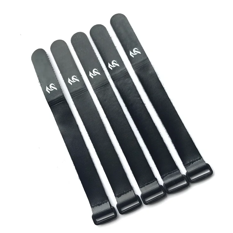 Пользовательский Печатный кремниевый покрытый крюк петля кабель галстук Противоскользящий ремешок батареи