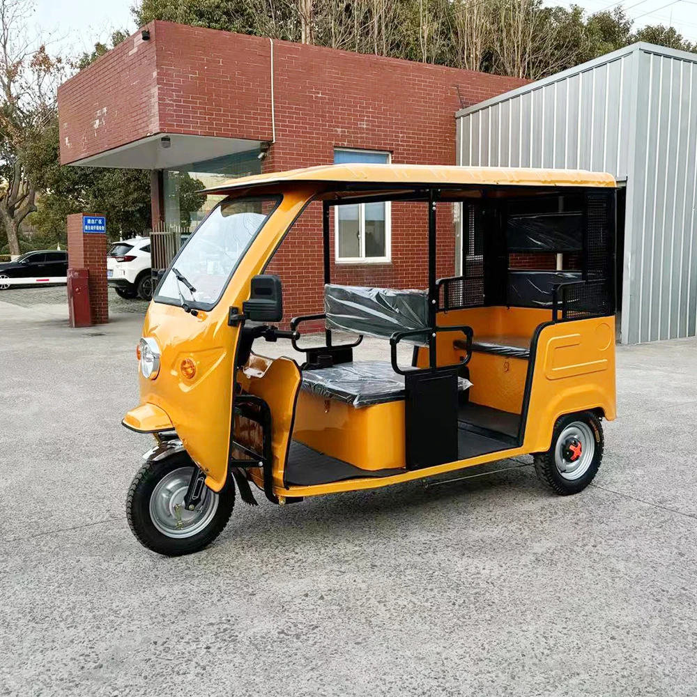 Прямо с завода поставка 3-х колесных трициклов Барабанный тормоз tuk e-rickshaw электрические трициклы для пассажиров