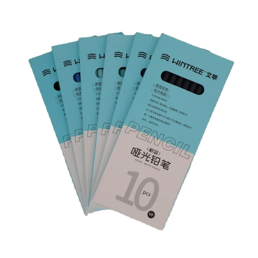 Promotion Custom logo printed basswood pencil Multi-color pencil