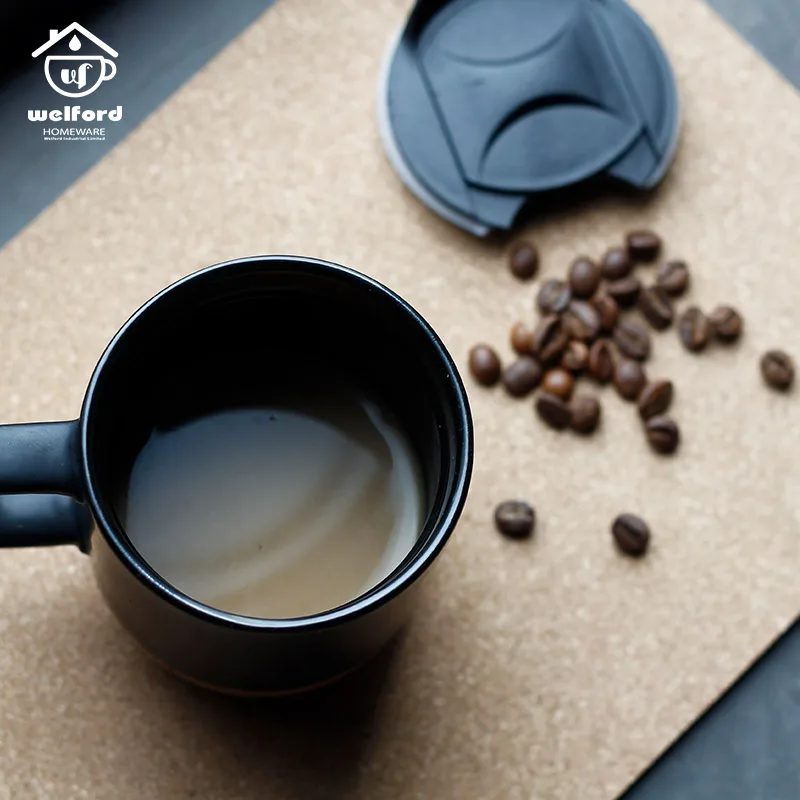 
Welford Wholesale White Reusable Tea Milk Custom Logo Porcelain Cappuccino Cup Ceramic Coffee Mug 