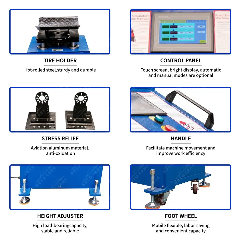 Car Chassis Detector with Head Movement Road Simulator Suspension Tester and Base Anomaly Detection Equipment for Car Workshop
