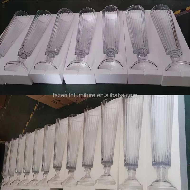 Wedding Centerpiece Decorative Clear Acrylic Flower Vase for Home Decoration