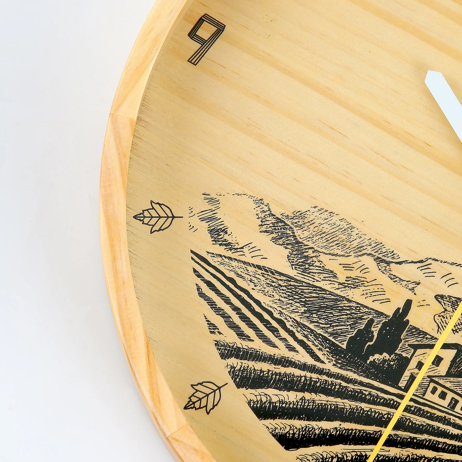 High quality wooden decoration round wall clock modern wall clock living room