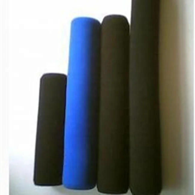neoprene rubber tubing foam sponge tube rubber handle grips for steel tube bar