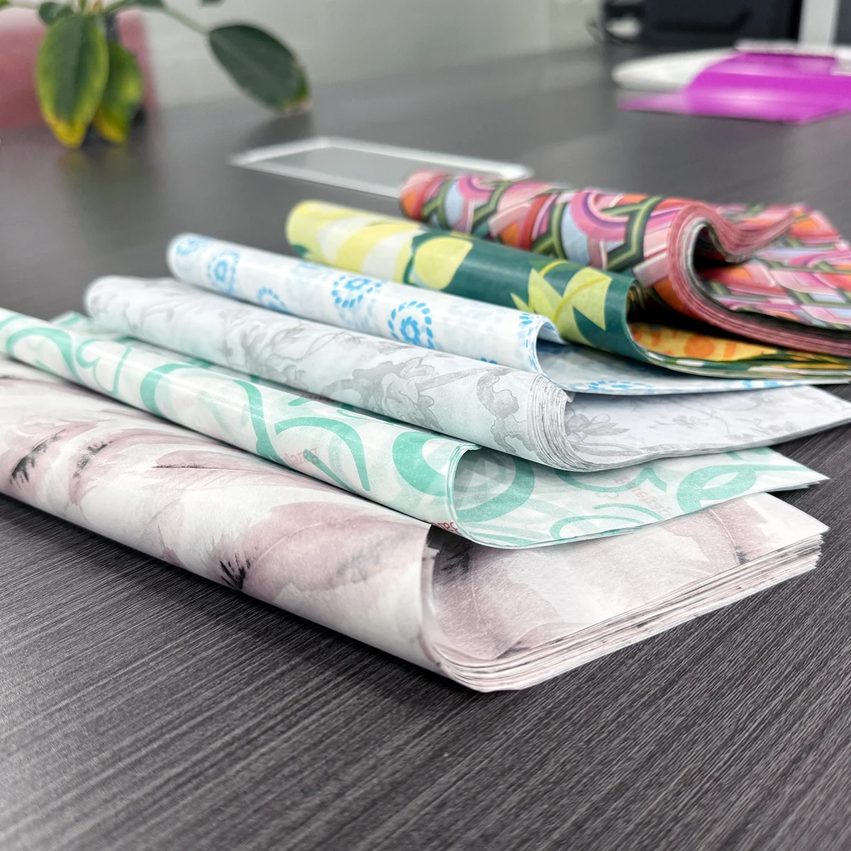 Wholesale 21g Kraft Art Coated Paper Custom Printed Pattern Environmentally Friendly Clothing Lined Wrapping Paper