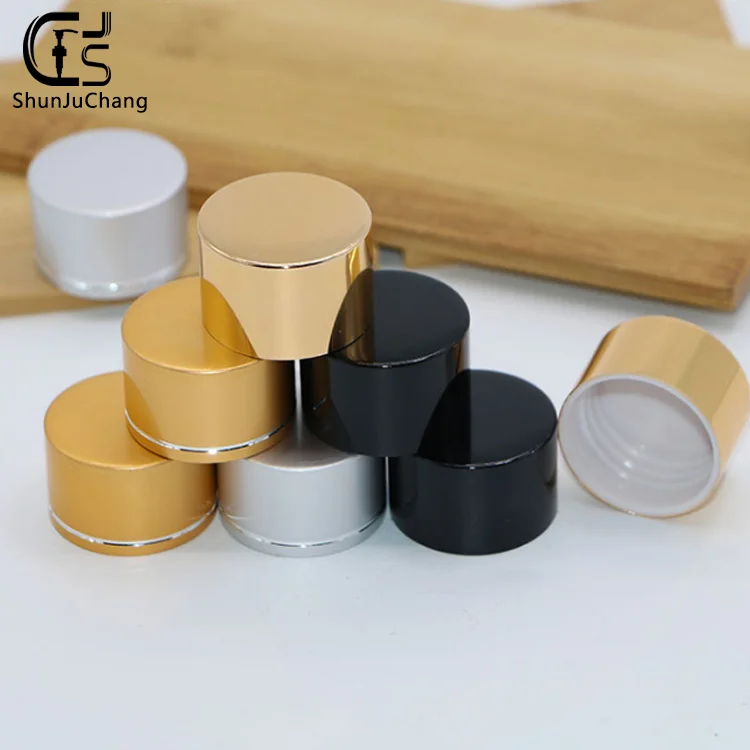 100ml plastic bottle with screw cap gold lid for cosmetic plastic jars metal screw caps aluminum 28 mm