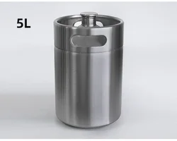Portable Keg 5L Beer Growler Home Brew Draft Beer Pail Mini Bar Bucket Barrel Keg