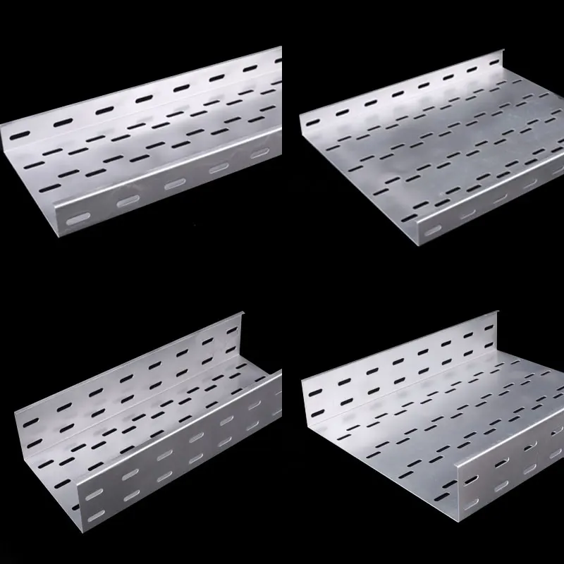 100*50mm Fireproof Powder Coated Perforated Cable Tray with Cover