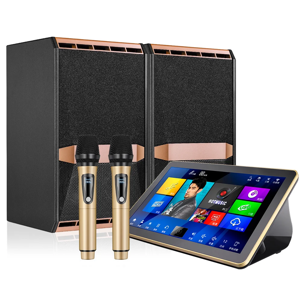 Karaoke Machine Portable All In One Karaoke System 2T 18.5 Inch Capacitive Touch Screen Smart Song-Selection KTV Machine
