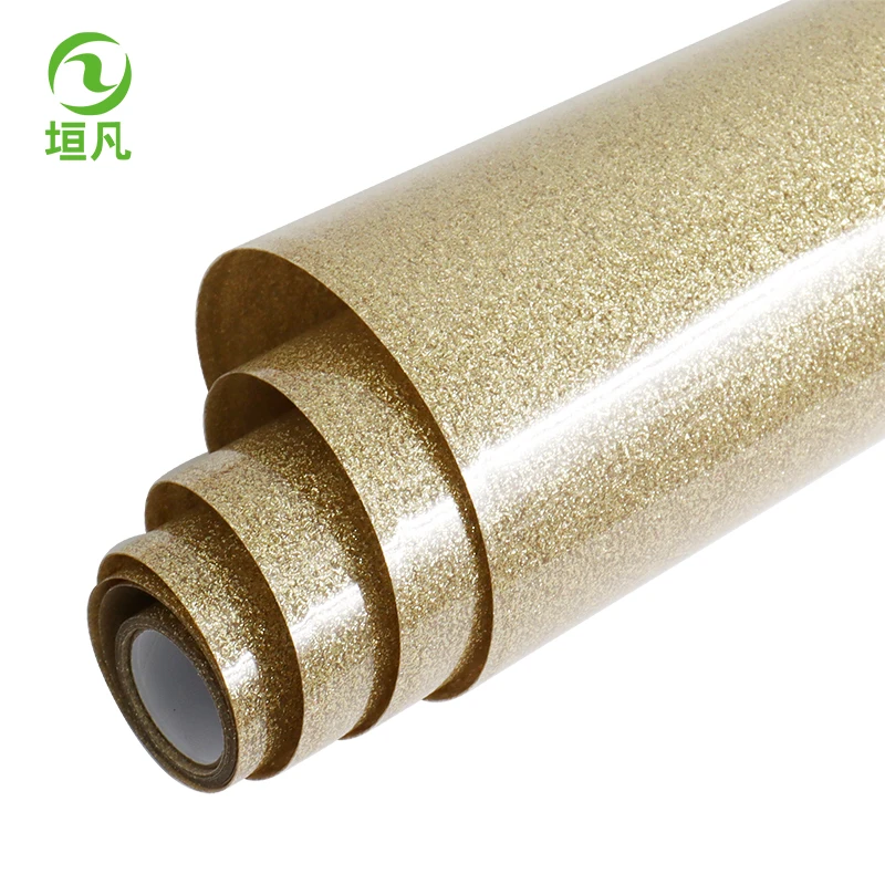 Wholesale T shirts Various Color Glitter Heat Transfer Vinyl for Clothing vinyl heat transfer transfer paper & film