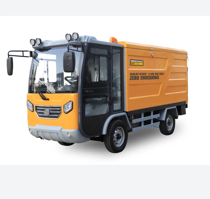 battery powered 2 seat eight barrrel cargo vehicle electric cargo truck equipped with lifting tailstock